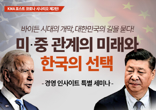 사진= KMA '바이든 시대의 개막, 미·중 관계의 미래와 한국의 선택'  웨비나 개최.